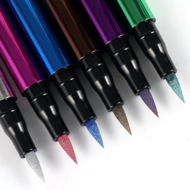 خط چشم ماژیکی رنگی شاین دار Pen Kota بسته 6 عددی