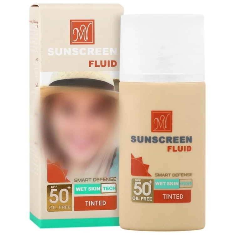 فلوئید ضد آفتاب رنگی مای SPF 50 مدل اسمارت دیفنس