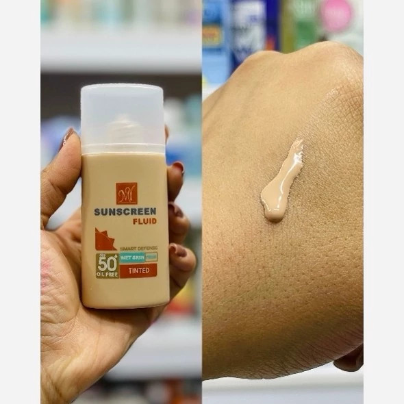 فلوئید ضد آفتاب رنگی مای SPF 50 مدل اسمارت دیفنس