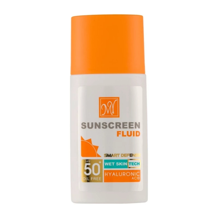 فلوئید ضدآفتاب بی رنگ مای SPF50 مدل Smart Defense